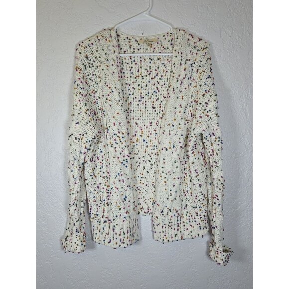 Les Serein Cardigan Chunky Knitted Sweater Pom Pom Size Medium - Picture 1 of 6